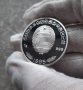 Възпоменателна сребърна монета 100 Won Sprinter, снимка 2