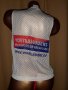 Nike S/M Мрежест къс бял потник с надписи, снимка 3