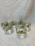 Уникално красив комплект кристални чаши ръчно рисувани с позлатени орнаменти , снимка 9