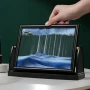 Стъклен пясъчен арт-Свободно стояща динамична 3D картина с движещ се пясък, декорация за дома и офис, снимка 2