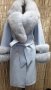 Дамско луксозно палто кашмир вълна и лисица код 284, снимка 1 - Палта, манта - 40314455