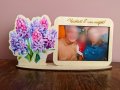 Дървена рамка със снимка за 8-ми март, снимка 2