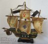 лодка стар кръстоносен кораб яхта платна макет дърво, снимка 1 - Други ценни предмети - 28872455
