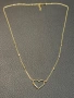 Златно колие сърце чисто ново злато Gold zlatno 14 karat 585, снимка 5