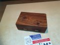 КРАСИВА ДЪРВЕНА КУТИЯ С ЧЕРЕН КАМЪК-16Х10Х6СМ, снимка 16