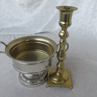 Стар свещник от бронз, бронзов свещник, снимка 9 - Антикварни и старинни предмети - 35240319