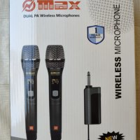 Безжични микрофони, UHF система за караоке с двоен ръчен динамичен микрофон, снимка 3 - Микрофони - 37688860
