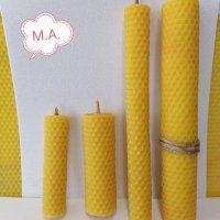 Свещи от пчелен восък., снимка 1 - Пчелни продукти - 40552031
