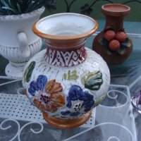 maiolica великолепна ръчно изработена ваза , снимка 2 - Вази - 26329079