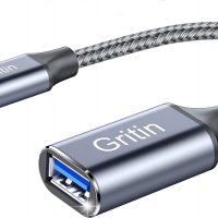 Gritin USB C OTG към USB 3.0 адаптер, USB C мъжко към USB A женско, 5Gbps, снимка 1 - USB кабели - 40106494