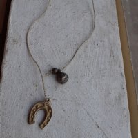Миниатюрна бронзова подкова с тежест, снимка 3 - Антикварни и старинни предмети - 39943610