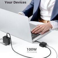 Cable Matters Преносим USB C до 2,5 Gigabit Ethernet адаптер със 100 W зареждане, снимка 4 - Кабели и адаптери - 44050522