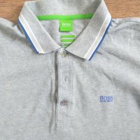 Hugo Boss Green Label Paddy Grey Polo Shirt - страхотна мъжка тениска, снимка 4 - Тениски - 28812250