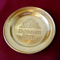  Бронзова чиния Eichbaum Biere. , снимка 2 - Антикварни и старинни предмети - 28417966