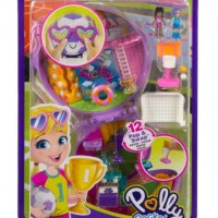 Игрален комплект Polly Pocket - Футболно приключение с 2 мини кукли и 12 аксесоара / Mattel , снимка 6 - Кукли - 38957606