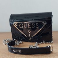 Чанта Guess/черен лак код SG121, снимка 1 - Чанти - 38364995