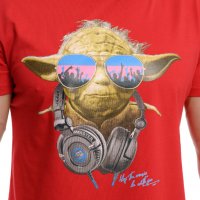 Нова мъжка тениска с трансферен печат Йода, Междузвездни войни (Star Wars), снимка 2 - Тениски - 37664060