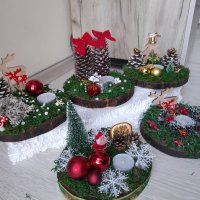 Коледни свещници , снимка 4 - Декорация за дома - 43231870