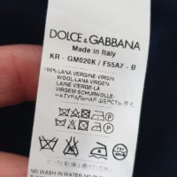 DOLCE & GABBANA Wool Italy Mens Size 52/L НОВО! ОРИГИНАЛ! Мъжкo Вълнeно тънко Пуловерче!, снимка 10 - Пуловери - 43215789