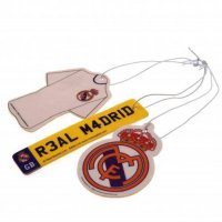 Комплект Ароматизатори REAL MADRID 3pk Air Freshener, снимка 2 - Аксесоари и консумативи - 27238271