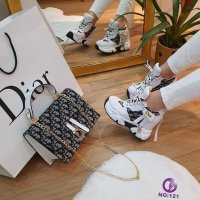 Дамски комплект чанта и спортни обувки кецове Christian Dior, снимка 1 - Дамски ежедневни обувки - 32404360