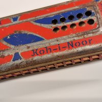  "KOH-I-NOOR" VINTAGE DOUBLE SIDED HARMONICA KEY (A/D) Made In GERMANY - Стара Устна хармоника, снимка 4 - Духови инструменти - 38037186