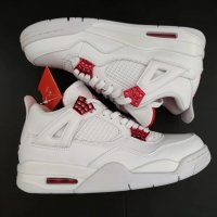 Nike Air Jordan retro 4 Metalic Red Нови оригинални обувки 42 Маратонки Кецове размер номер 42 Найк, снимка 4 - Кецове - 37921576