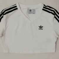 Adidas Originals Cropped Tee оригинална тениска S Адидас фланелка, снимка 1 - Спортни екипи - 37223463