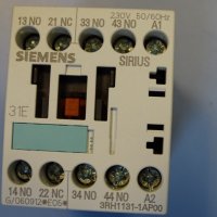контактор Siemens 3RH1131-1APOO contactor auxiliar, снимка 6 - Резервни части за машини - 39383123