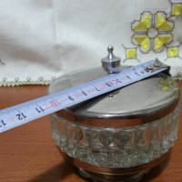 Руска кристална кутия захарница, снимка 2 - Антикварни и старинни предмети - 33051398