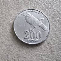 Монета. Индонезия. Бали. 200 рупии. 2003 година. Серия птици., снимка 1 - Нумизматика и бонистика - 40541920