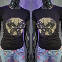 Дамска тениска Butterfly  , снимка 1 - Тениски - 43884997