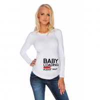 Дамска блуза с щампа за бременни - 20, снимка 2 - Дрехи за бременни - 23218131