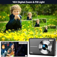 Нова Дигитална Камера 1080P 44MP с 32GB карта Деца Възрастни, снимка 5 - Фотоапарати - 43163638