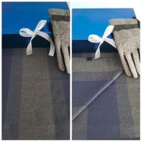 Комплект мъжки шал от кашмир и вълнени ръкавици в луксозна кутия, снимка 14 - Шалове - 38272367