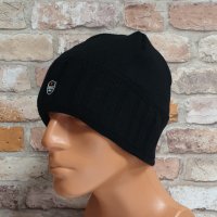 Нова зимна шапка SilverStar с раиран подгъв в черен цвят, снимка 2 - Шапки - 43375880