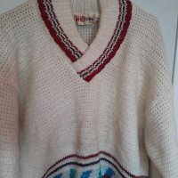 Дамски вълнен пуловер, L-размер , снимка 2 - Блузи с дълъг ръкав и пуловери - 43071859