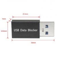 USB Data Blocker Defender Адаптер за Защита от Пренос на Данни при Зареждане на Смартфон или Таблет, снимка 6 - USB кабели - 35209850