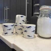 Комплект 4 чаши със животни от костен порцелан за топли напитки 400 мл , снимка 8 - Чаши - 43118596
