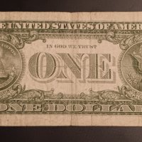 1 долар САЩ 1957 СИН ПЕЧАТ SILVER CERTIFICATE  Банкнота от САЩ , снимка 4 - Нумизматика и бонистика - 43633260