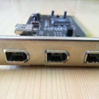 PCI-E card to Firewire 1394a (3+1) ports, снимка 3 - Други - 40329998