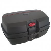 Куфар за багажник на мотор 45л., за две каски, черен, снимка 1 - Аксесоари и консумативи - 32217959