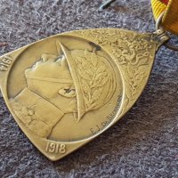 Рядък Белгийски медал 1914 - 1918 за участие в WW 1 Орден, снимка 4 - Антикварни и старинни предмети - 37482287