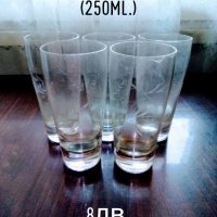 Стъклени кристални чаши, снимка 2 - Домашни напитки - 33596967