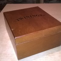 TWININGS OF LONDON-красива дървена кутия-внос англия-19х15х8см, снимка 6 - Колекции - 27086854