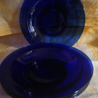 Сервиз от кобалтово синьо стъкло, снимка 6 - Сервизи - 44933918