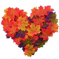 25 бр Изкуствени есенни листа листо за декорация и украса от текстил кленови, снимка 7 - Други - 23209937