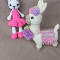 Плетени играчки - еднорог и лама, снимка 4 - Плюшени играчки - 37509319