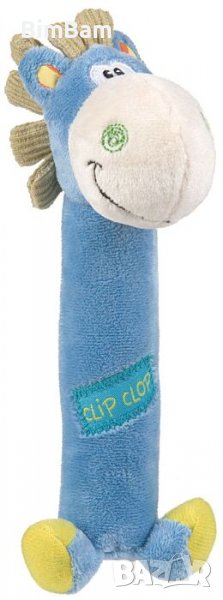 Занимателна бебешка плюшена играчка-хлопка Хоп Троп - Магаре / Playgro, снимка 1