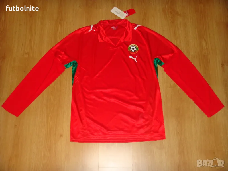 Футболна Тениска на България Пума Bulgaria Player Issue Puma Football Shirt 2008-2010, снимка 1